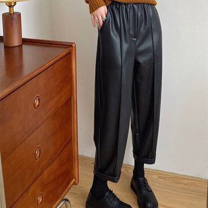 Casual Leather Pants